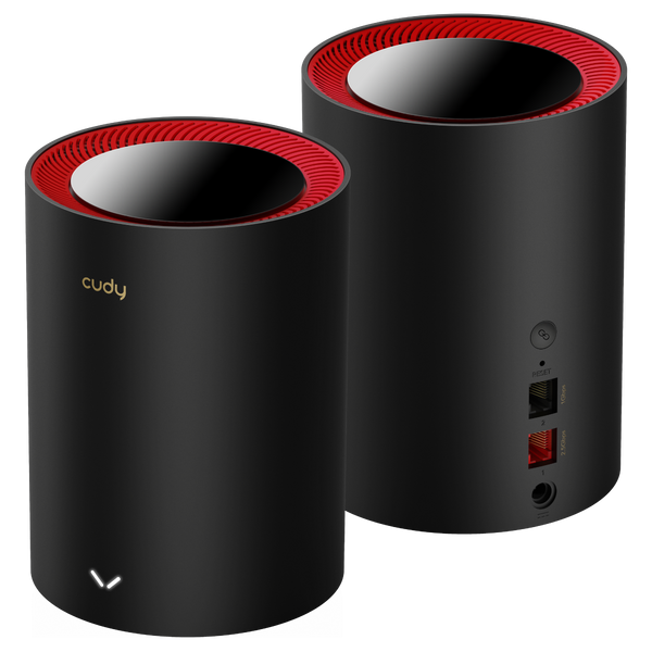 SISTEMA WIFI CUDY M3000(2-PACK) | 1.0 DOBLE BANDA (5GHZ) | AX3000 WiFi 6 MESH 2.5G